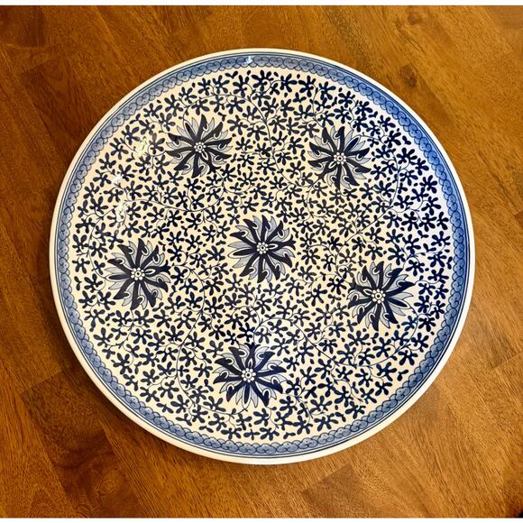 Unknown Other - Vintage Republic of China (Taiwan) Blue and White 16 inch Round Platter.